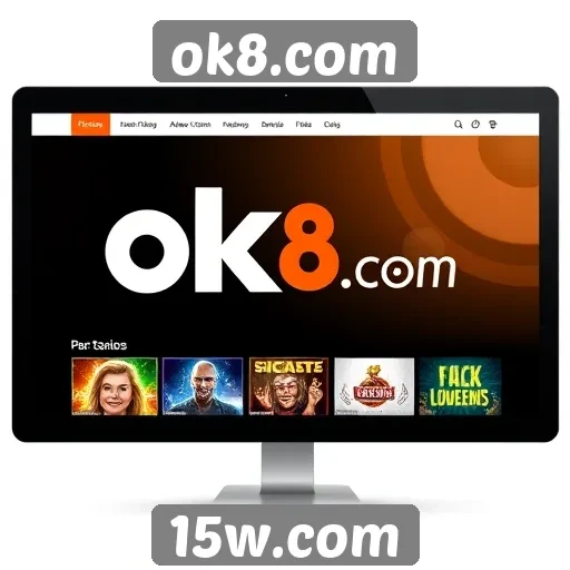 Interface do usuário do ok8.com é intuitiva